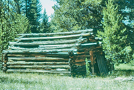 Historic cabin at Sky Parlor Meadow - Sequoia National Park 21 Jul 1967 Historic cabin at Sky Parlor Meadow - Sequoia National Park 21 Jul 1967