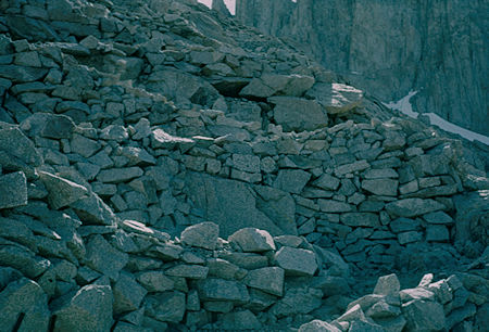 Switchbacks on trail down east side of Mount Whitney - 24 Jul 1957