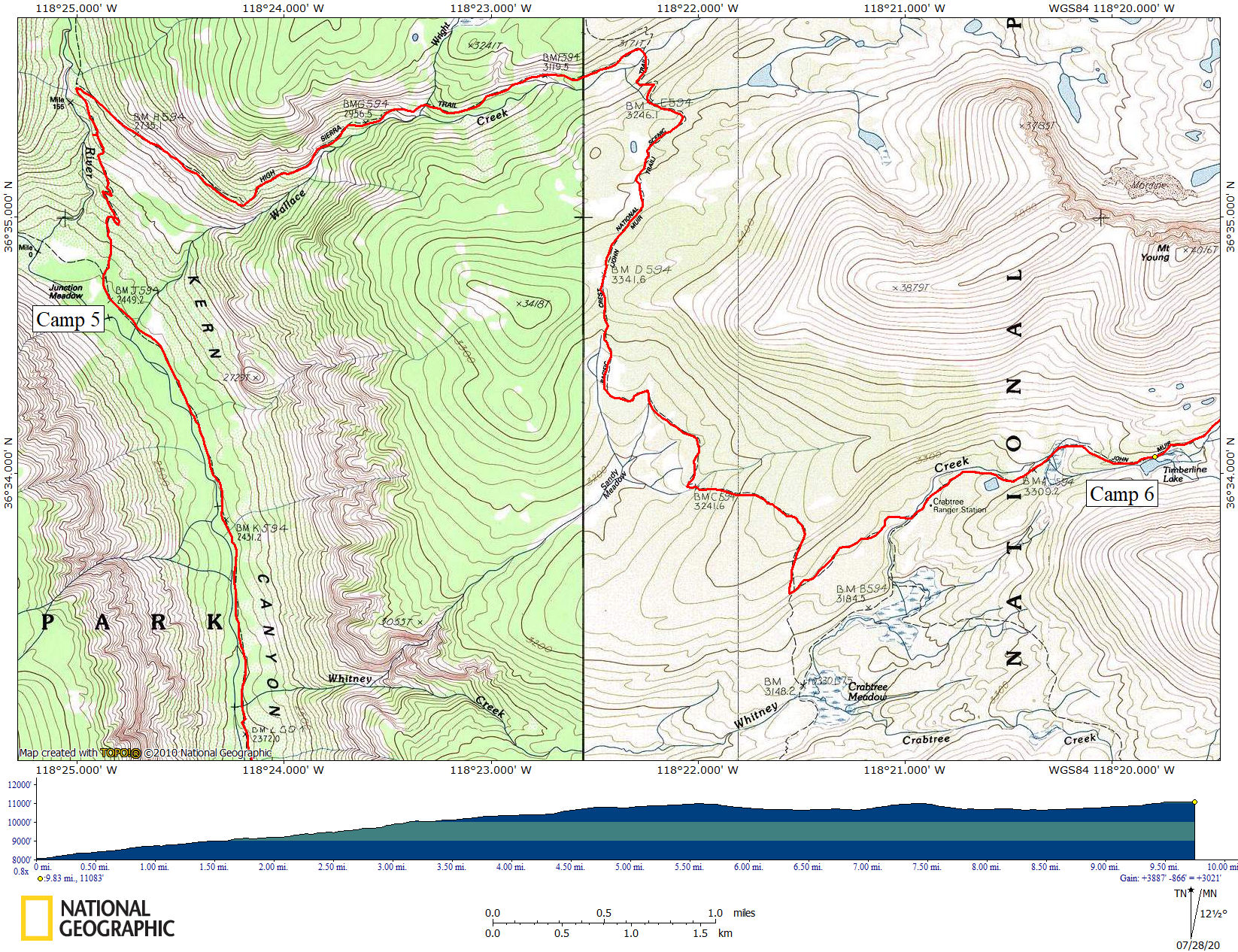 High Sierra Trail 1957 Day 6 High Sierra Trail 1957 Day 6