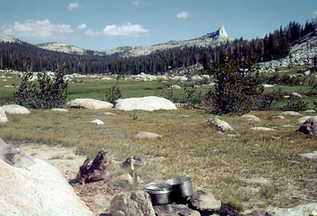 Long Meadow from camp, John Muir Trail - Yosemite National Park - 17 Aug 1958 Long Meadow from camp, John Muir Trail - Yosemite National Park - 17 Aug 1958