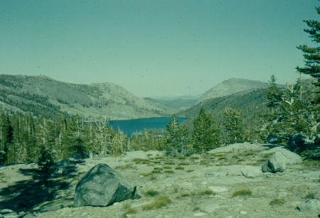 Waugh Lake from near 1000 Island Lake - Ansel Adams Wilderness - Aug 1958 Waugh Lake from near 1000 Island Lake - Ansel Adams Wilderness - Aug 1958