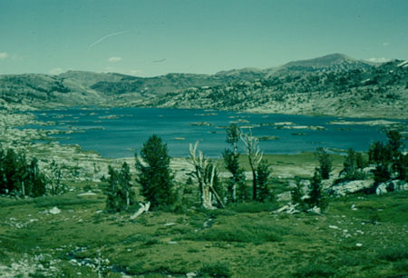 Thousand Island Lake from route to Banner/Davis Pass - Ansel Adams Wilderness - Aug 1958 Thousand Island Lake from route to Banner/Davis Pass - Ansel Adams Wilderness - Aug 1958
