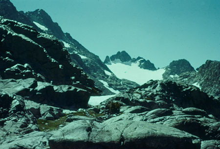 Route to west side of Mt. Ritter from Lake Catherine - Ansel Adams Wilderness - Aug 1958 Route to west side of Mt. Ritter from Lake Catherine - Ansel Adams Wilderness - Aug 1958