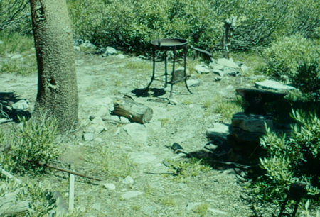 Old mining tools on descent from Lake Catherine - Ansel Adams Wilderness - Aug 1958 Old mining tools on descent from Lake Catherine - Ansel Adams Wilderness - Aug 1958