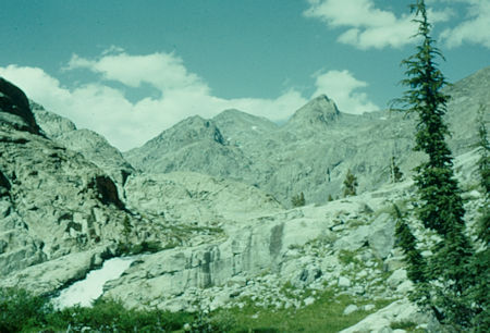 Looking upstream on North Fork San Joaquin - Ansel Adams Wilderness - Aug 1958 Looking upstream on North Fork San Joaquin - Ansel Adams Wilderness - Aug 1958