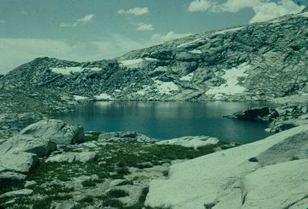 Blue Lake near Foerster Peak Pass - Ansel Adams Wilderness - Aug 1958 Blue Lake near Foerster Peak Pass - Ansel Adams Wilderness - Aug 1958