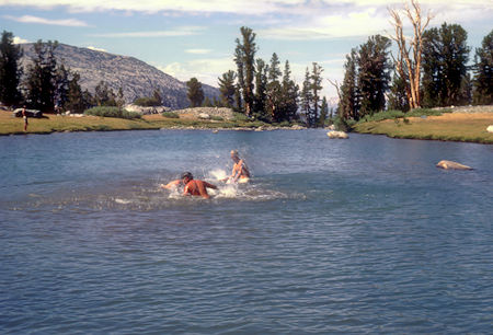 Regreation at Upperr Lyell Base Camp - Yosemite National Park 24 Aug 1966 Regreation at Upperr Lyell Base Camp - Yosemite National Park 24 Aug 1966