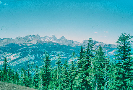 Mt. Ritter and Banner Peak from near Red Cones - John Muir Wilderness Aug 1959 Mt. Ritter and Banner Peak from near Red Cones - John Muir Wilderness Aug 1959