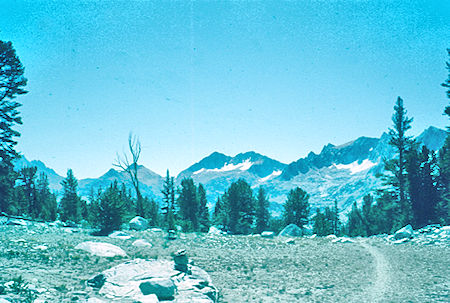 View from Virginia/Tully Divide - John Muir Wilderness Aug 1959 View from Virginia/Tully Divide - John Muir Wilderness Aug 1959