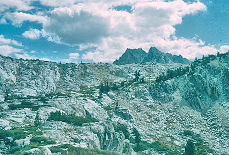 Goodale Mountain from trail up Silver Pass - John Muir Wilderness Aug 1959 Goodale Mountain from trail up Silver Pass - John Muir Wilderness Aug 1959