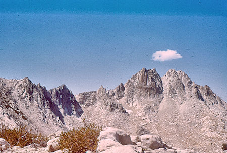 Un-named mountain west of Silver Pass - John Muir Wilderness Aug 1959 Un-named mountain west of Silver Pass - John Muir Wilderness Aug 1959