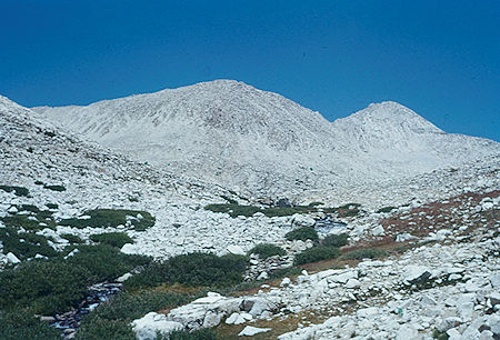 View forward just below Lake Italy - John Muir Wilderness Aug 1959 View forward just below Lake Italy - John Muir Wilderness Aug 1959