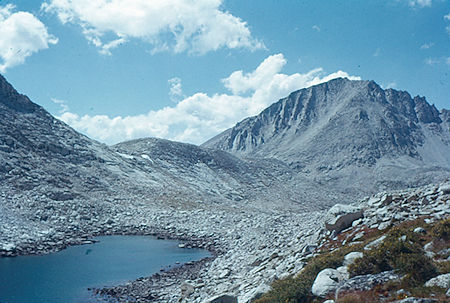 Looking back over Jumble Lake - John Muir Wilderness Aug 1959 Looking back over Jumble Lake - John Muir Wilderness Aug 1959