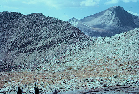 Hikers on Italy Pass trail - John Muir Wilderness Aug 1959 Hikers on Italy Pass trail - John Muir Wilderness Aug 1959