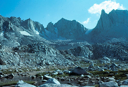 Mountains around Granite Park - John Muir Wilderness Aug 1959 Mountains around Granite Park - John Muir Wilderness Aug 1959