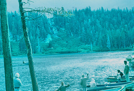 Waterfall and Upper Twin Lake above Mammoth Lakes 20 Aug 1959 Waterfall and Upper Twin Lake above Mammoth Lakes 20 Aug 1959