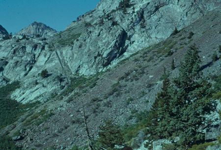 Looking up at Edison tramway - Ansel Adams Wilderness - 08 Aug 1959 Looking up at Edison tramway - Ansel Adams Wilderness - 08 Aug 1959