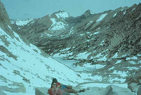 Looking back at Kearsarge Lake - Kings Canyon National Park 1960 Looking back at Kearsarge Lake - Kings Canyon National Park 1960