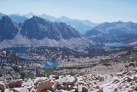 Kearsarge Lakes, Bullfrog Lake from Kearsarge Pass - Kearsarge Pass 21 Aug 1971 Kearsarge Lakes, Bullfrog Lake from Kearsarge Pass - Kearsarge Pass 21 Aug 1971