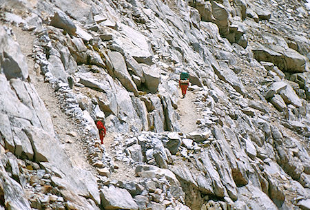 Trail south from Forester Pass - Sequoia National Park 23 Aug 1971 Trail south from Forester Pass - Sequoia National Park 23 Aug 1971