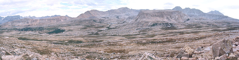 Toward Shepherd Camp, upper Tyndall Creek, Diamond Mesa from Tawny Ridge - Sequoia National Park 24 Aug 1971 Toward Shepherd Camp, upper Tyndall Creek, Diamond Mesa from Tawny Ridge - Sequoia National Park 24 Aug 1971