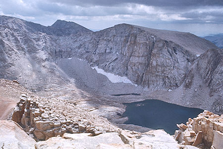 Upper Crabtree Lake from Mt. Hitchcock - Sequoia National Park 26 Aug 1971 Upper Crabtree Lake from Mt. Hitchcock - Sequoia National Park 26 Aug 1971