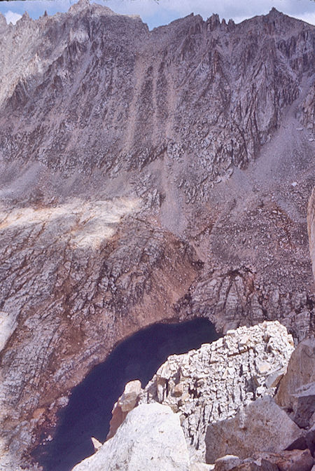 Trail Crest Pass trail, Mt. Whitney ridge from Mt. Hitchcock - Seqouia National Park 26 Aug 1971 Trail Crest Pass trail, Mt. Whitney ridge from Mt. Hitchcock - Seqouia National Park 26 Aug 1971