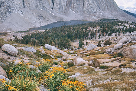 Lower Crabtree Lake from Mt. Hitchcock - Sequoia National Park 26 Aug 1971 Lower Crabtree Lake from Mt. Hitchcock - Sequoia National Park 26 Aug 1971