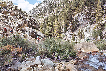 Descending Rock Creek - Sequoia National Park 29 Aug 1971 Descending Rock Creek - Sequoia National Park 29 Aug 1971