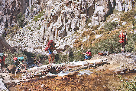 Descending Rock Creek - Sequoia National Park 29 Aug 1971 Descending Rock Creek - Sequoia National Park 29 Aug 1971