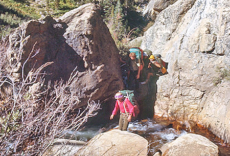 Climbing back up Rock Creek - Sequoia National Park 30 Aug 1971 Climbing back up Rock Creek - Sequoia National Park 30 Aug 1971