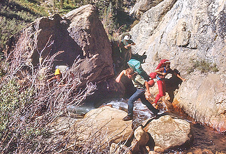 Climbing back up Rock Creek - Sequoia National Park 30 Aug 1971 Climbing back up Rock Creek - Sequoia National Park 30 Aug 1971