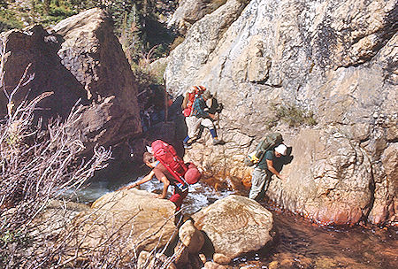 Climbing back up Rock Creek - Sequoia National Park 30 Aug 1971 Climbing back up Rock Creek - Sequoia National Park 30 Aug 1971