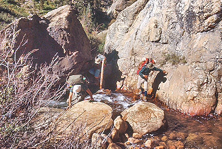 Climbing back up Rock Creek - Sequoia National Park 30 Aug 1971 Climbing back up Rock Creek - Sequoia National Park 30 Aug 1971