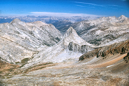 Roaring River, Whale Peak from top of Triple Divide Peak - Sequoia National Park 02 Sep 1971 Roaring River, Whale Peak from top of Triple Divide Peak - Sequoia National Park 02 Sep 1971