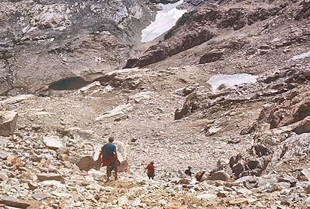 Descending from Triple Divide Peak - Sequoia National Park 02 Sep 1971 Descending from Triple Divide Peak - Sequoia National Park 02 Sep 1971