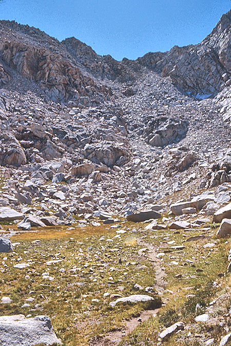 Looking back at Colby Pass - Kings Canyon National Park 03 Sep 1971 Looking back at Colby Pass - Kings Canyon National Park 03 Sep 1971