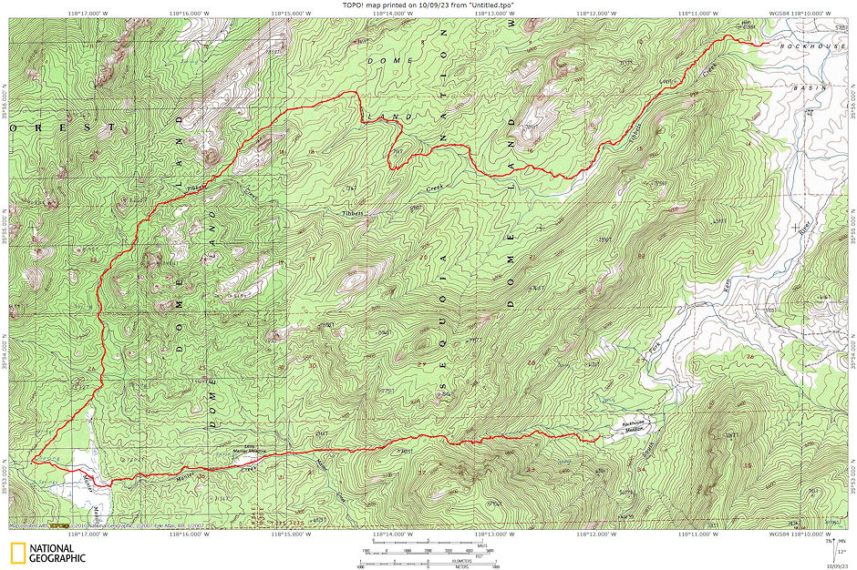 Domeland Wilderness Route 1977 Domeland Wilderness Route 1977
