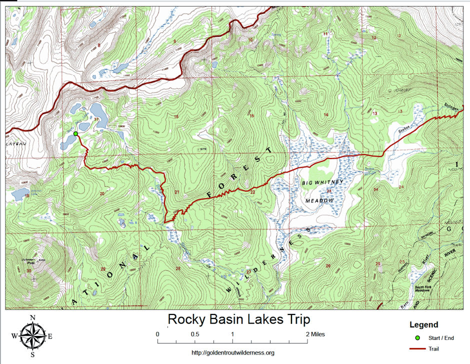 Rocky Basin Lakes backpack second half Rocky Basin Lakes backpack second half