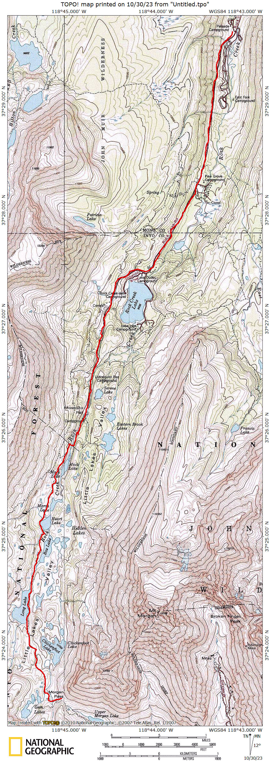 Morgan Pass Snowshoe Trip Map 1975 Morgan Pass Snowshoe Trip Map 1975