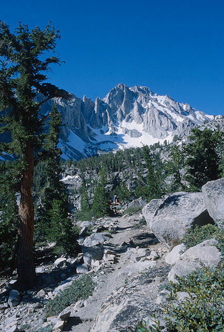 University Peak from Kearsarge Pass Trail - Kearsarge Pass 1978 University Peak from Kearsarge Pass Trail - Kearsarge Pass 1978