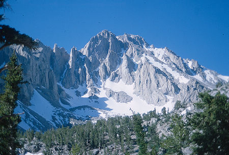 University Peak from Kearsarge Pass Trail - Kearsarge Pass 1978 University Peak from Kearsarge Pass Trail - Kearsarge Pass 1978