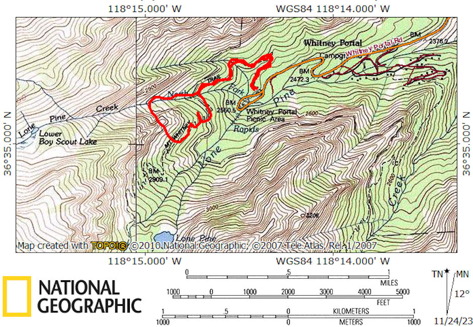 Whitney Portal exploration 1977 Whitney Portal exploration 1977