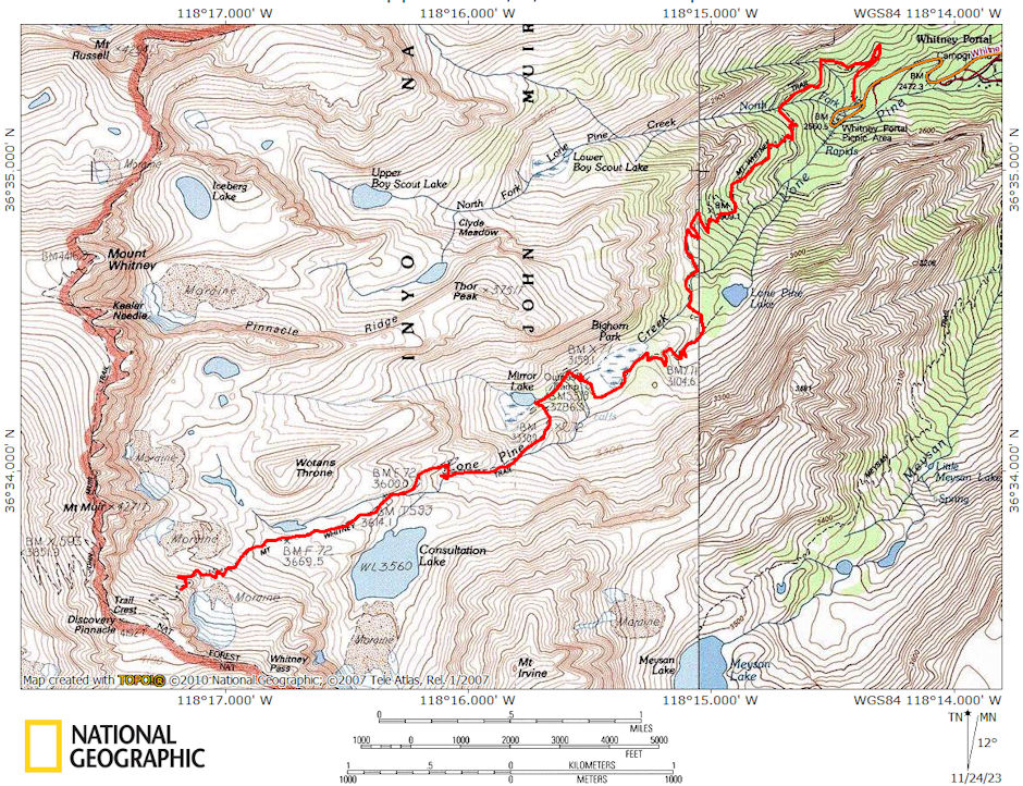 Whitney Portal - Consultation Lake 1977