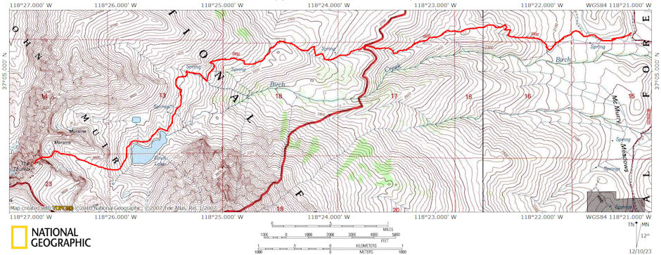 The Thumb via Birch Lake route 1977 The Thumb via Birch Lake route 1977