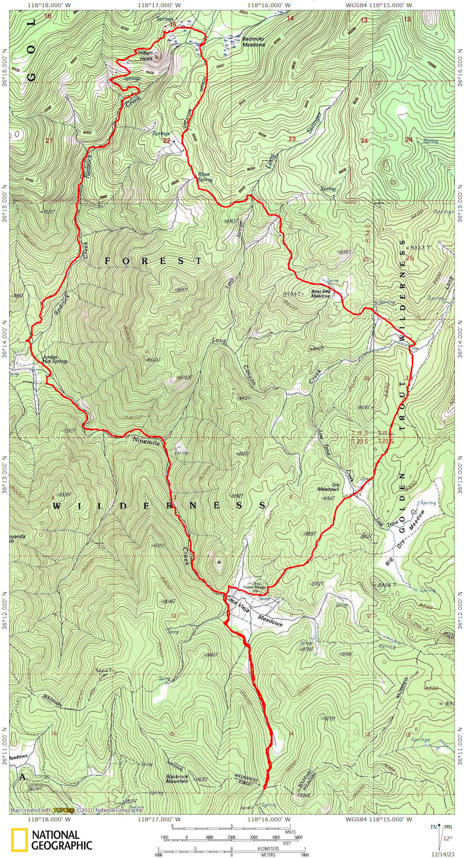 Jordan Hot Springs via Redrock Meadows 1978 Jordan Hot Springs via Redrock Meadows 1978