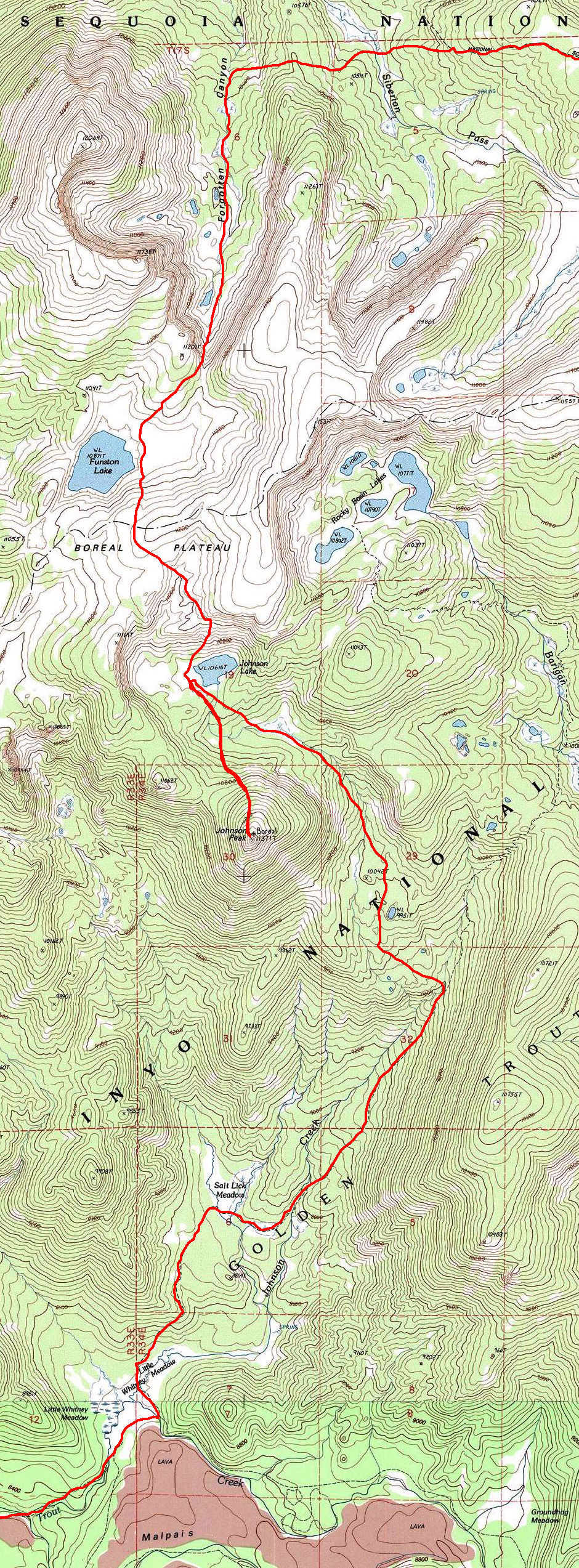 Day two, three and four on 1978 Kern Area Deck Trek