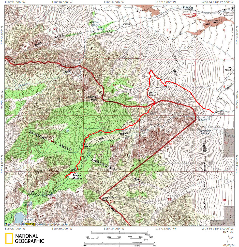 Sawmil Meadow Route 1980