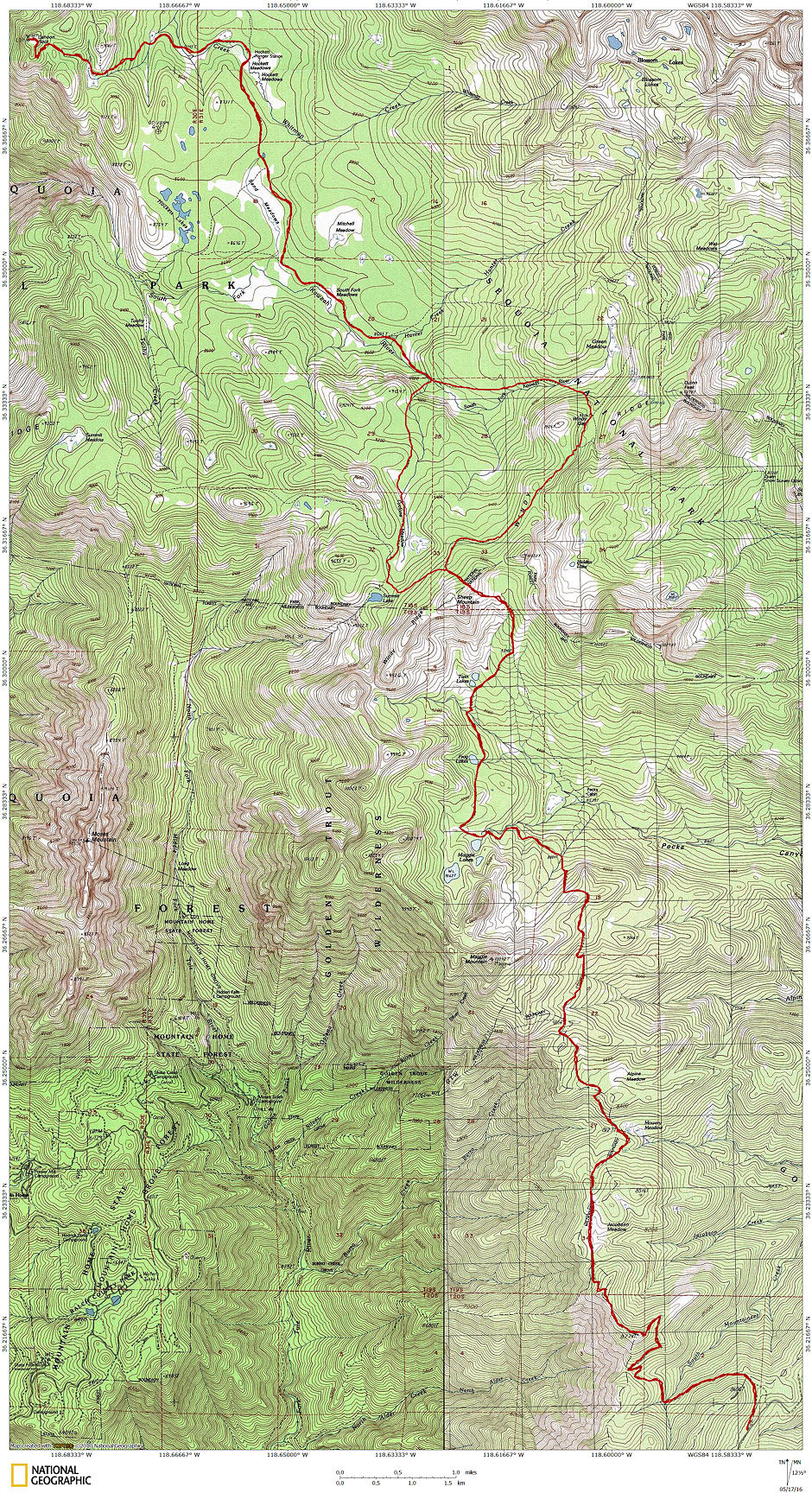 Hockett Plateau Loop Deck Trek Route Map Hockett Plateau Loop Deck Trek Route Map