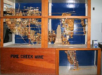 Pine Creek Mine Model with Empire State Building